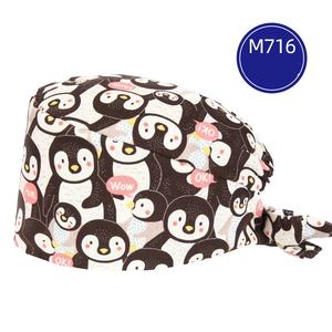 Sevimli Baskılı Cerrahi Şapka, Saf Pamuklu Ameliyathane Şapkası, İlkbahar ve Yaz Hemşire Şapkası - Product Image 4
