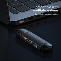 Lecteur de carte OTG Type C 6 en 1 Micro TF Type c vers adaptateur Usb Otg Carte USB 3.0 TF Lecteur de carte multifonctionnel