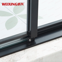 Weixing Charnière de cabine de douche en verre trempé avec cadre en acier inoxydable 304 noir mat personnalisé moderne pour hôtel