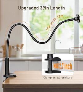ที่ยึดโทรศัพท์แบบคอห่านสำหรับ iPhone 17/16/15/14/13/12 ขาตั้งแม่เหล็กแบบหนีบโต๊ะ หมุนได้ 360 องศา ° ปรับหมุนได้สำหรับสำนักงาน/บ้าน - Product Image 3