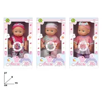 MAZZEO GIOCATTOLI Amore Mio Baby Doll Sounds 24 Cm Jouet en peluche électronique rembourré en coton PP pour filles de 2 à 4 ans
