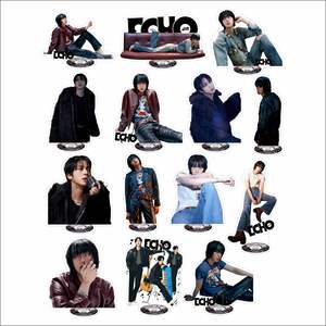 KPOP JIN <span class=keywords><strong>25</strong></span> Nouvel Album Standee <span class=keywords><strong>Echo</strong></span> Debout Figure Deux Côtés Photo Impression Action Stand Figure Affichage De Bureau Modèle Fans Cadeau - Product Image 1