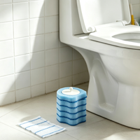 Recharge de brosse WC jetable en forme d'ours avec tête de rechange en éponge pour nettoyage en profondeur des toilettes de salle de bain, personnalisation acceptée