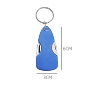 Mini porte-clés pliable multi-outils, outil de poche portable EDC avec tournevis, couteau, ouvre-bouteille pour le camping en plein air, la réparation quotidienne