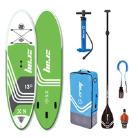 Planche à pagaie géante gonflable de 13 pieds avec accessoires pour groupes, vente en gros, OEM personnalisé