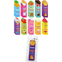 Marcadores de Papel con Diseño de Frutas de Dibujos Animados, 30 Piezas, Aromatizados, Impresos con UV, para Niños y Estudiantes, Bonitos y Reutilizables, Regreso a Clases