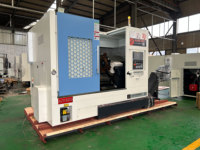Tour à commande numérique à double broche, tour à commande numérique verticale parallèle, machine à tour à commande numérique chinoise Fanuc