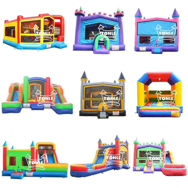 Inflatable bouncer jumping castle slide commercial bounce house with slide bounce house water slide combo