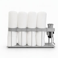 Promotion : Collecteur de poussière pour le travail du bois, séparateur de poussière à double baril pour scie à table et machines à bois