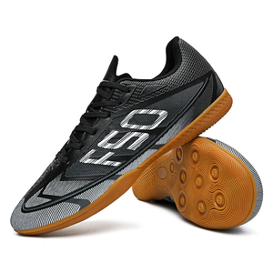 Chaussures de <span class=keywords><strong>futsal</strong></span> d'intérieur unisexes à lacets basses, chaussures de sport d'entraînement antidérapantes de printemps, tige en PU, semelle intermédiaire/extérieure en caoutchouc disponible - Product Image 6