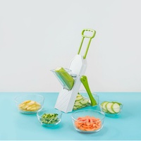 Coupe-légumes multifonctionnel manuel en plastique PP, râpe, trancheuse, hachoir, outil de cuisine, écologique et sûr