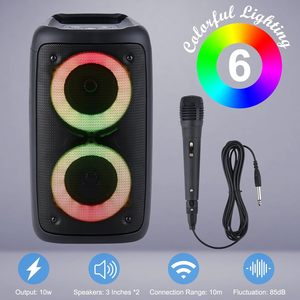 USA kho sẵn sàng để tàu ngoài trời di động Đảng loa không dây Bluetooth Loa RGB đèn Led Powered Loa - Product Image 2
