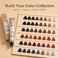 Coloration capillaire professionnelle de qualité supérieure à faible teneur en ammoniaque, colorant capillaire à la kératine et au collagène, crème pour coloration capillaire pour salon de coiffure