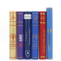 Porte-diplôme personnalisé en papier brillant multicolore, taille personnalisable, tube pour diplôme universitaire, porte-certificat en papier kraft