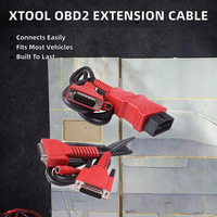 Kabel Tes Utama OBD2 untuk Penguji Baterai, Kompatibel dengan Xtool D7/D8/A80/A30, Kabel OBD II, Kabel Ekstensi OBD 2