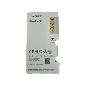 มีสินค้าในสต็อก ของแท้จากคลังสินค้า โมดูลควบคุม EtherCAT Beckhoff PLC รุ่น EL6652 - Product Image 1
