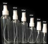 Vente en gros de flacons pulvérisateurs en plastique Boston cosmétiques de 2oz 50ml-500ml pompe PET bleu ambre impression de logo à brume fine