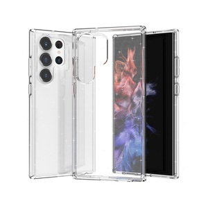 Funda de teléfono móvil 2 en 1 con purpurina transparente, para Samsung <span class=keywords><strong>Galaxy</strong></span> S23, S23, ultra, S23 Plus, venta al por mayor - Product Image 1