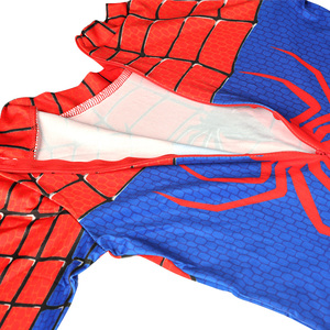 Disfraces de Personajes de Películas de Halloween al por Mayor de Fábrica, Máscara de Spiderman de Superhéroe <span class=keywords><strong>con</strong></span> Casco, Mono para Adultos, Tela de Seda de Leche - Product Image 6