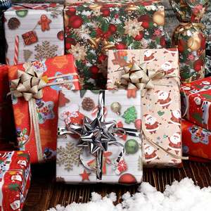 High Quality Wholesale 80g <b>Christmas</b> Offset <b>Paper</b> Tissue 43*300cm Gift Luxury Custom Birthday Packaging <b>Wrapping</b> <b>Paper</b> <b>Roll</b> - Product Image 4