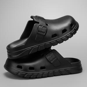 รองเท้าแตะผู้ชายสำหรับใส่กลางแจ้ง รองเท้าแตะกันลื่นสำหรับห้องน้ำ พื้นหนานุ่มสบาย รองเท้าแตะนุ่มสำหรับใส่ในบ้าน - Product Image 5