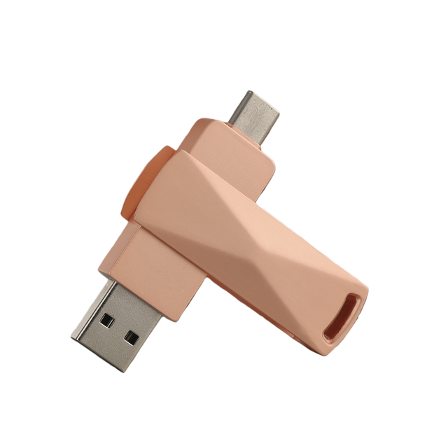 Factory Price Swivel USB Custom USB 2.0 3.0 16GB 64GB Type-c Memory Stick 32gb Mobile External Flash Drive Type-C 128gb
