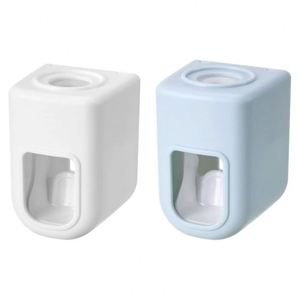 Automatic <b>Toothpaste</b> Dispenser Squeezer Wall Mount <b>Toothbrush</b> Squeezer <b>Holder</b> Rack Bathroom Accessories Set - Product Image 1