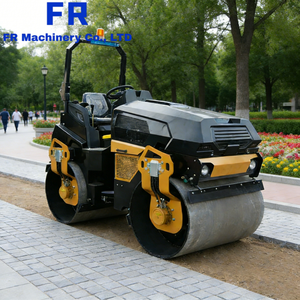 Rouleau compresseur à double tambour 300R, marque chinoise, pour asphalte, vibrant - Product Image 4