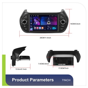 Podofo 4 + 64GB 7 ''cho Fiat fiorino 2008 2016 Android đài phát thanh xe hơi 2 DIN không dây Carplay/Android tự động GPS Wifi FM RDS ai DSP BT EQ - Product Image 5