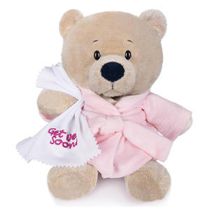 Orsacchiotto di Peluche di Alta Qualità 'Guoca Presto' con Accappatoio, Morbido e Confortevole, Regalo per Bambini in Recupero Post-Operatorio - Product Image 1
