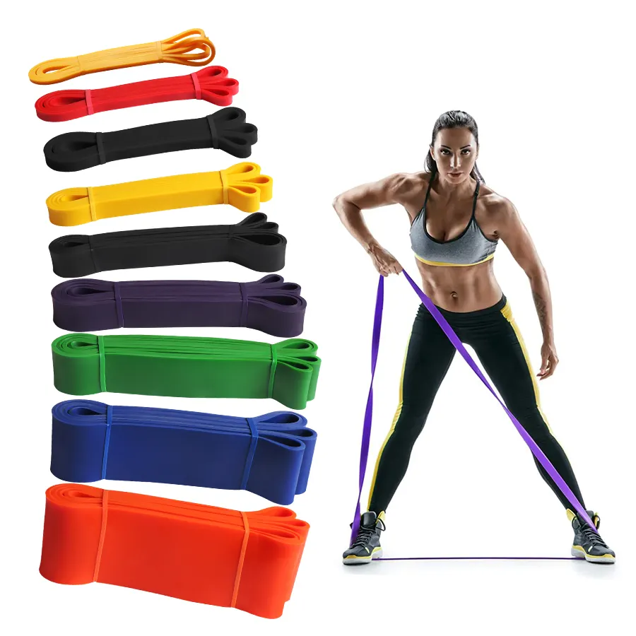 Wholesale Custom Home Fitness Power Training Pull Up Assist Gym Band Loop Exercise Resistance Band
