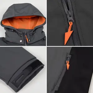 Professional Custom Logo Mens 3 Layer Boned Workwear Lightweight Outdoor Waterproof Rain Windproof Softshell Men Jacket