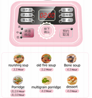 Mijoteuse électrique OEM bon marché pour bébé Mijoteuse mijoteuse avec revêtement en céramique 110V 220V Mini appareil à soupe santé automatique