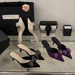 Nuovi sandali da donna con <span class=keywords><strong>tacco</strong></span> alto <span class=keywords><strong>viola</strong></span> a punta di strass per feste all'aperto, <span class=keywords><strong>scarpe</strong></span> da donna alla moda e alla moda - Product Image 6