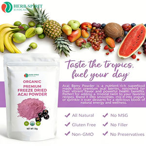 Poudre de jus de <span class=keywords><strong>baies</strong></span> d'açaï biologique, poudre de <span class=keywords><strong>baies</strong></span> d'açaï, poudre de fruits d'açaï lyophilisés naturels - Product Image 4