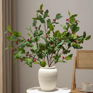 Nouvelle Conception Moderne <span class=keywords><strong>Plante</strong></span> Artificielle Végétale Écologique et Naturelle pour Décoration Intérieure et Extérieure, Richesse Hivernale Verte - Product Image 1