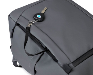 15.6" Unisex Waterproof PU <b>Laptop</b> <b>Backpack</b> Zipper Closure Large Capacity Arcuate Shoulder Strap Portable for Outdoor Use - Product Image 6