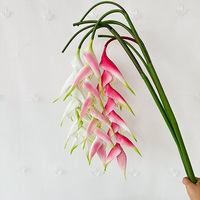 Oiseau de paradis artificiel suspendu, fleur décorative, élégante plante d'intérieur et d'extérieur, collection de fleurs