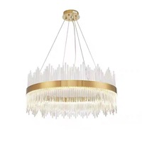Lustre en cristal à LED pour la maison B & B & Hotel Decor Lampe en verre de taille moyenne Ensemble d'éclairage pour toute la maison Livraison transfrontalière