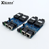 Placa PCBA con 2 Puertos de Fibra Gigabit y 2 Puertos RJ45, Conector SC, Modo Único Simplex, 10/100/1000M, Switch de Fibra PCBA