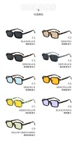 Lunettes de soleil de mode en gros pas cher prix en plastique logo personnalisé lunettes de soleil de créateur petite monture carrée lunettes de soleil unisexes 2026