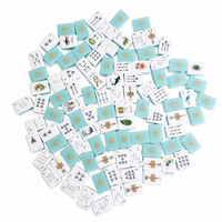 Ensemble de Mahjong Américain de Luxe Portable Style Océanique, 160 Tuiles, 1,42 Pouces, Acrylique Double Couche, Design Original, Prêt à Expédier (RTS)