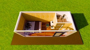 Hôtel capsule en acier préfabriqué de haute qualité à construction rapide, cabine Apple, <span class=keywords><strong>maison</strong></span> conteneur étanche pour salon, bureau à domicile - Product Image 6