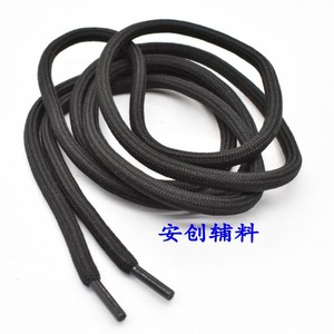 Vente en gros d'usine : Cordon rond de 5 mm pour lacets, cordon en polyester noir et blanc pour ceintures de pantalon, accessoires pour vêtements, chapeaux et sweats. - Product Image 5