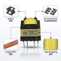 Transformateurs haute fréquence à noyau de ferrite SMPS PCB EE13 220V Mini EE16 220V vers 12V à impulsions pour éclairage LED