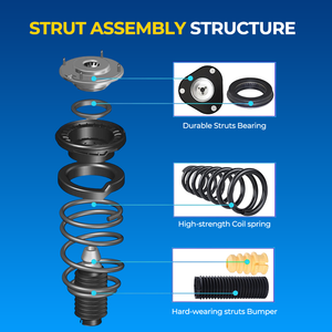 Koil pegas pegas perakitan Struts lengkap depan untuk 2003-2008 untuk <span class=keywords><strong>Mazda</strong></span> 6 Set suspensi 2 Model 172195 - Product Image 4