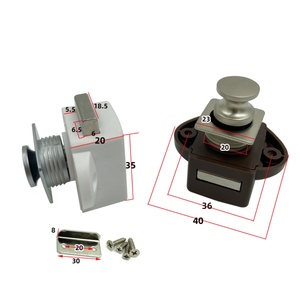 High Quality Furniture Mini RV Keyless Push Button <b>Lock</b> ANSI Grade 1 Security Zinc Alloy+ABS Material Caravan Bathroom - Product Image 2