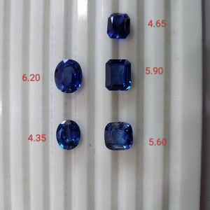 Zafiro Azul Cultivado en Laboratorio de Primera Calidad, Piedra Preciosa Suelta de Alta Calidad para la Elaboración de Joyería Fina - Product Image 2