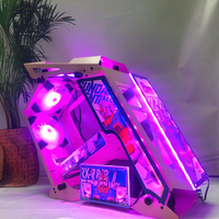 Lovingcool 2026 New Design Gaming Pc Cabinet Matx Computer Case Full Tower Cabinet for Mini Pc Case Acrylic Transparent Cases