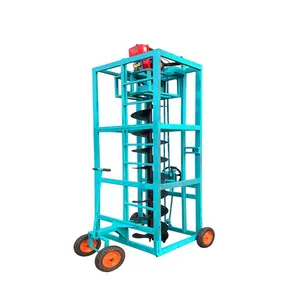 Mini máy xúc diesel hoặc gas Powered 1.7 tấn Trái Đất Auger bài lỗ Digger nhỏ rãnh Digger 1.7 tấn đào thiết bị máy